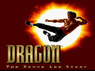 Dragon: The Bruce Lee Story title screen for Super Nintendo